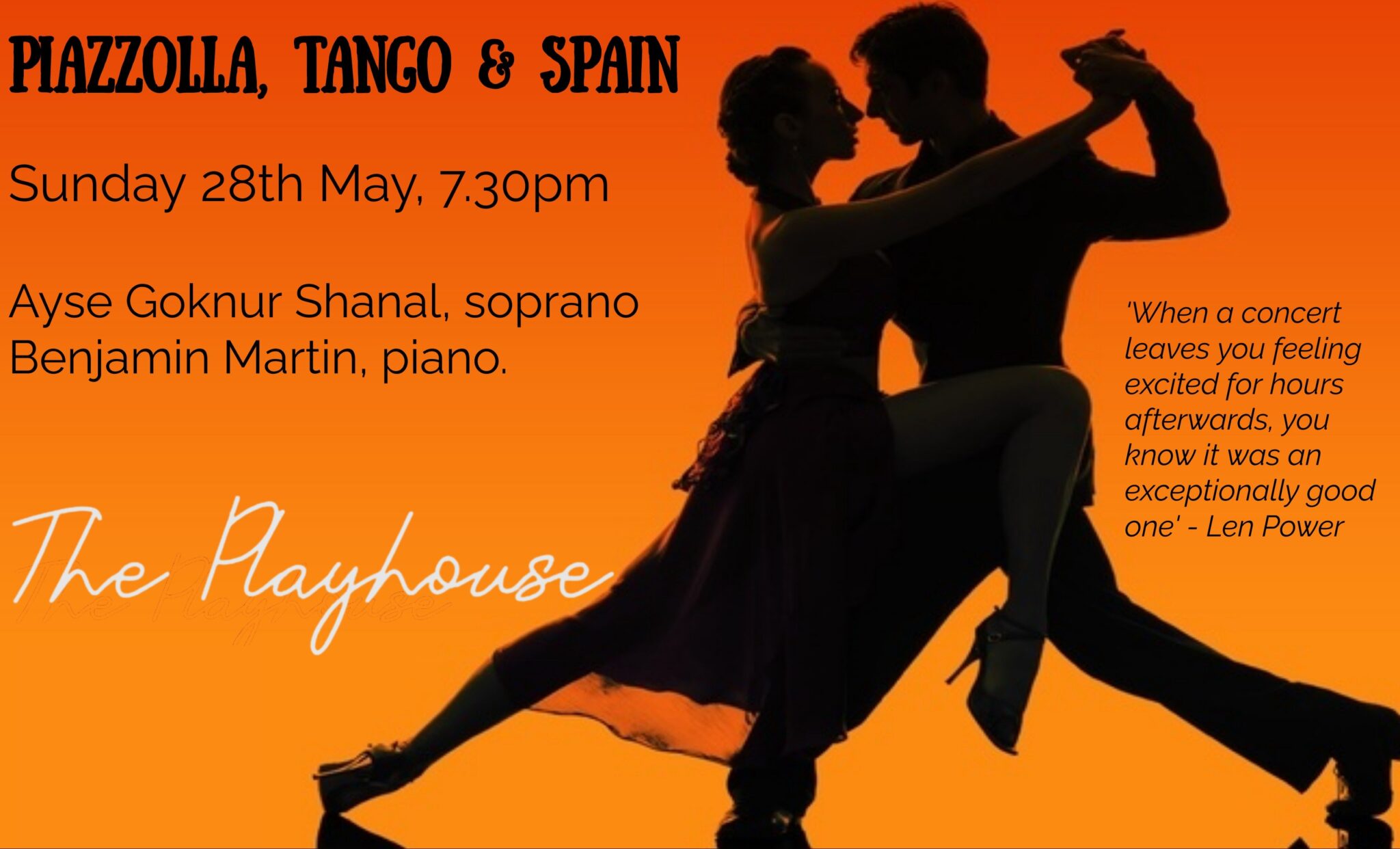 Piazzolla, Tango & Spain the Playhouse Events Visit Armidale